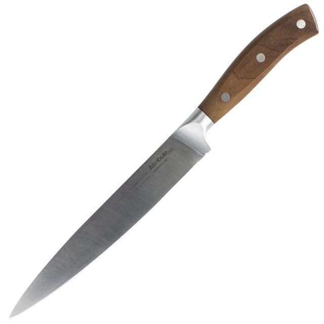 нож ATTRIBUTE Gourmet 20см филейный нерж.сталь, дерево