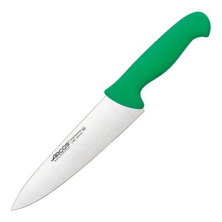 Нож поварской, 20 см, зеленая рукоятка 292121 Arcos