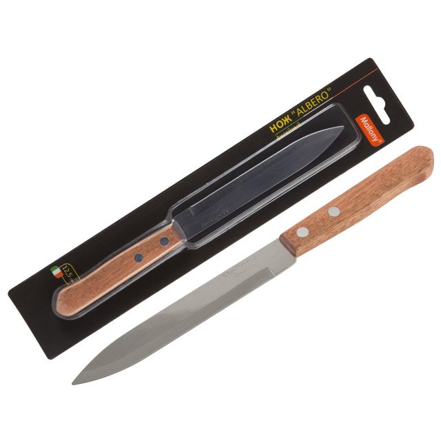 нож MALLONY Albero 12,5см для овощей нерж.сталь, дерево