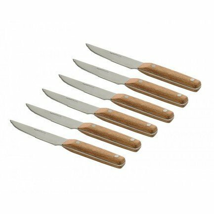 Набор ножей для стейка, 6 шт., деревянная рукоять 4490307 BergHOFF