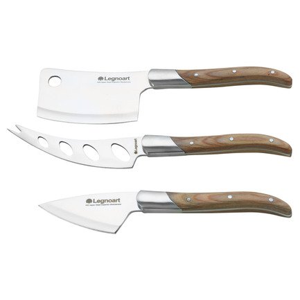 Набор ножей для сыра Reggio, 3 пр., ручки из светлого дерева LGA-CK-20B LegnoArt