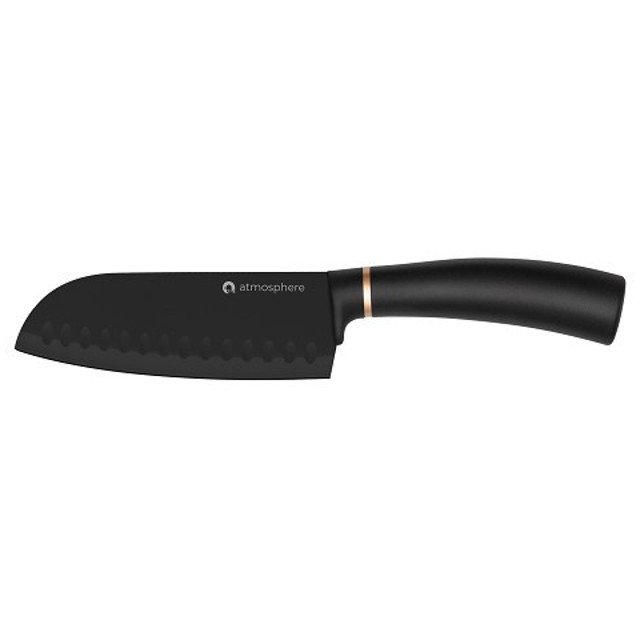 нож ATMOSPHERE Black Swan 16,5см сантоку нерж.сталь, термопласт.резина