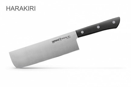 Нож Накири Harakiri, 16.1 см, черный SHR-0043B/K Samura
