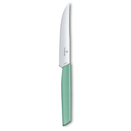 Нож для стейка и пиццы Swiss Modern Extension, 12 см, мятно-зеленый 6.9006.12W41 Victorinox