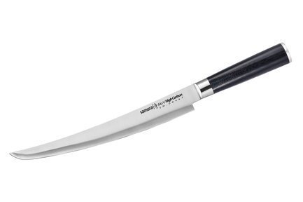 Нож кухонный для нарезки Mo-V, слайсер, 23 см SM-0046T/K Samura