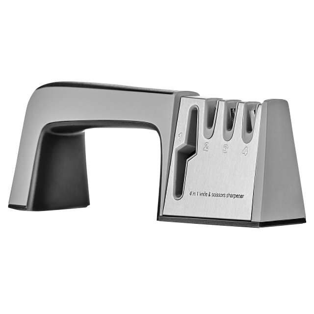 точилка для ножей WALMER Marshall 4 в 1 23см нерж.сталь, пластик, керамика