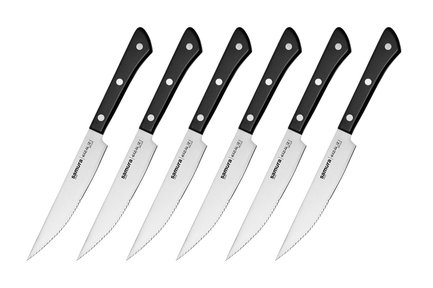 Набор стейковых ножей 6 в 1 Narakiri SHR-0260B/K Samura
