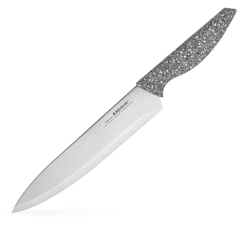 Нож поварской Attribute Stone, 20 см, нержавеющая сталь/ пластик