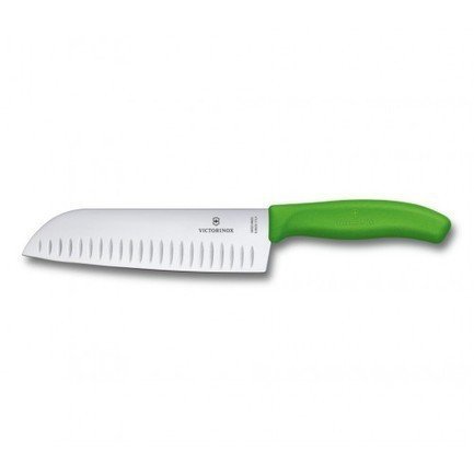 Нож Сантоку Victorinox Swiss Classic, зеленый, 17 см 6.8526.17L4B Victorinox