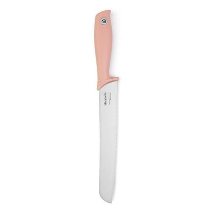 Нож для хлеба, 32.5х3.8х2 см, розовый 108068 Brabantia