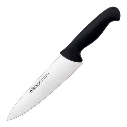 Нож кухонный поварской, лезвие 20 см, черный 292125 Arcos