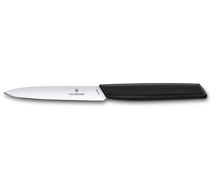 Нож для овощей Swiss Modern, 10 см, черный 6.9003.10 Victorinox