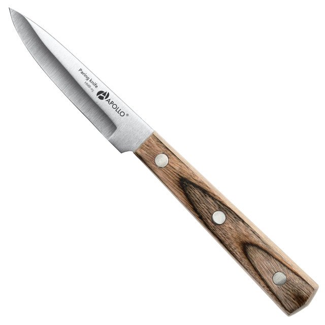 нож APOLLO Hombre 8см для овощей нерж.сталь, дерево